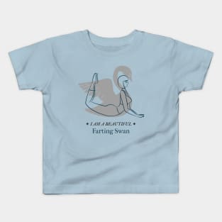 I Am A Beautiful Farting Swan Kids T-Shirt